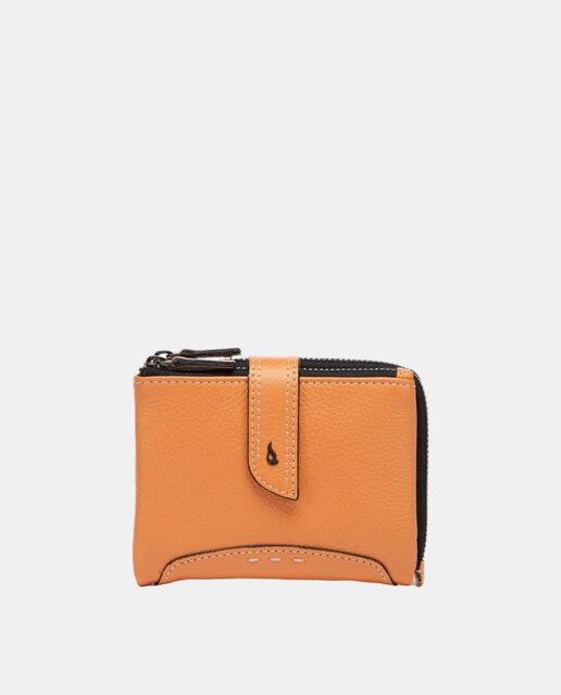 Imagem 0 de Carteira Pequena em Pele com Costuras