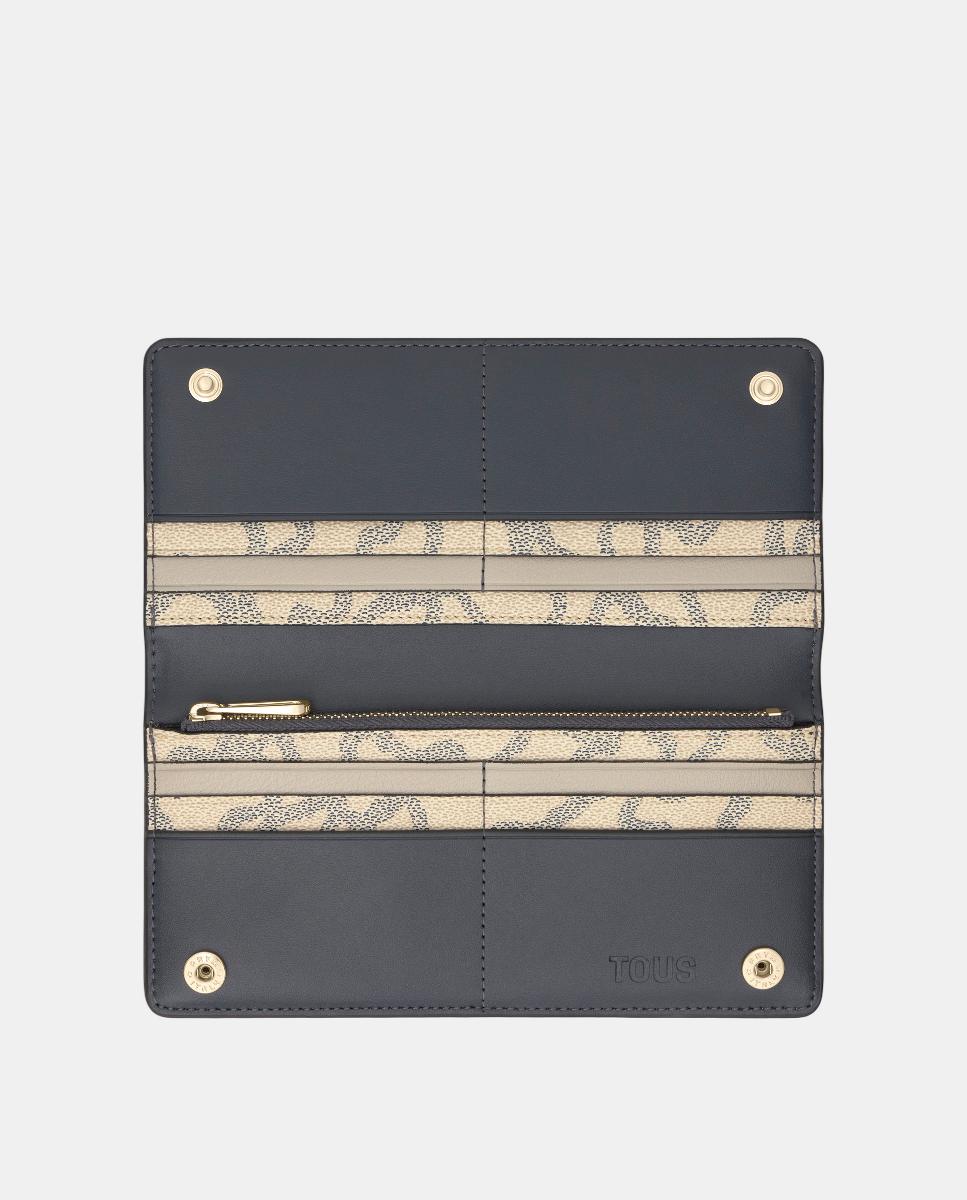 Carteira Grande Kaos Icon Taupe-3