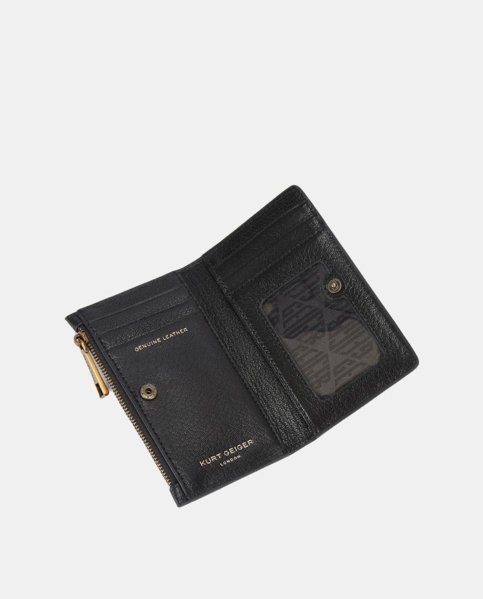 Carteira Bifold em Pele Preto-4