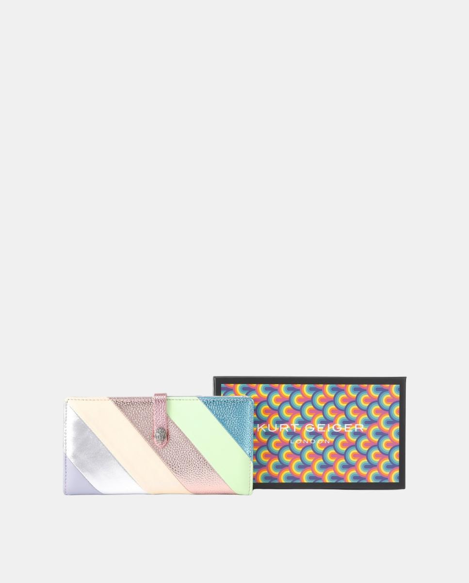 Carteira Kensington em Pele com Diferentes Acabamentos Multicolor-5