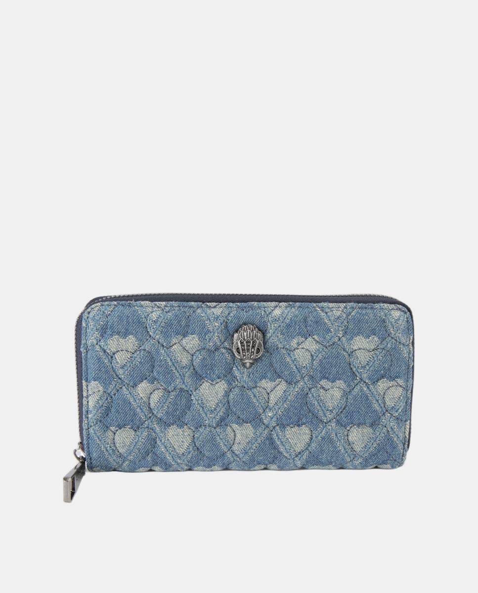 Imagem 0 de Carteira de Ganga com Fecho de Correr