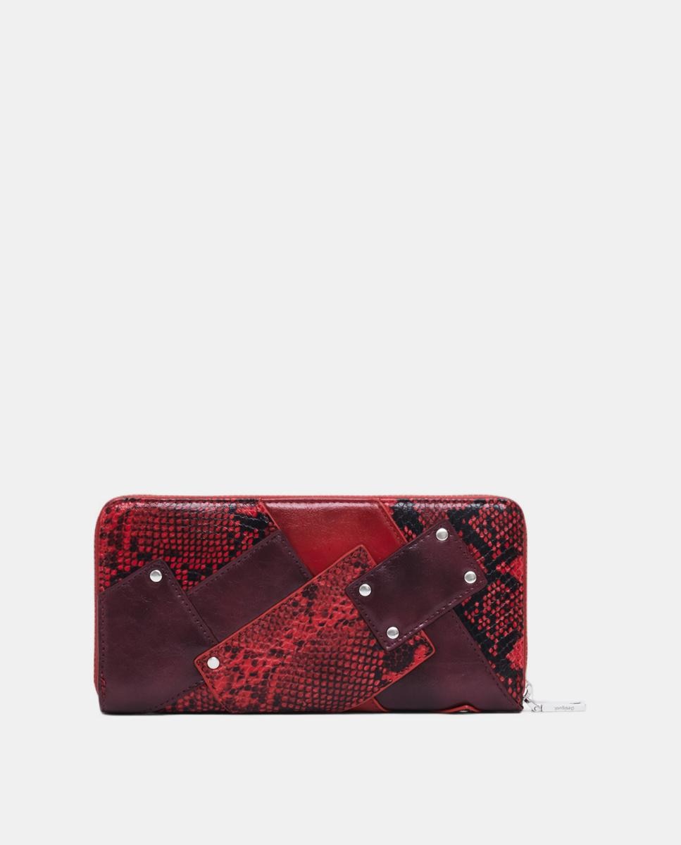 Porta-Moedas Grande Snake Vermelho-3