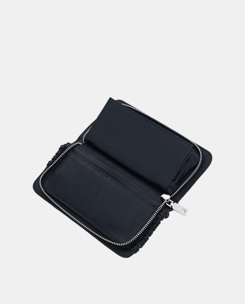 Porta-Moedas Médio com Logótipo Preto-4