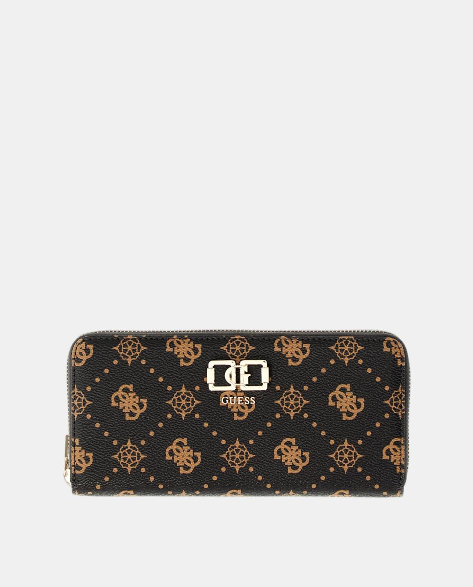 Imagem 0 de Carteira Emelie Grande com Fecho de Correr e Logótipo 4G