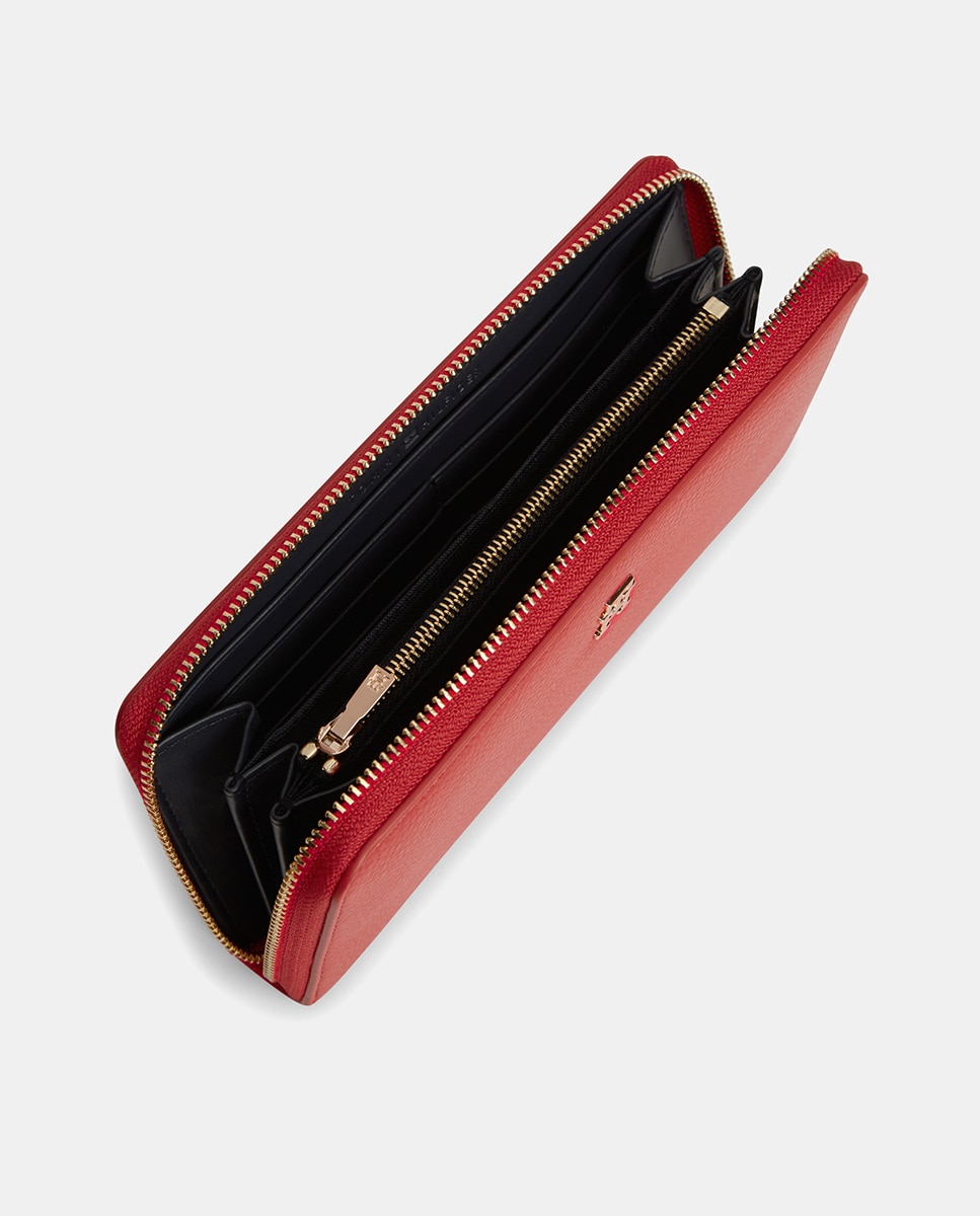 Carteira Comprida em Cor Vermelha da Tommy Hilfiger Vermelho-3