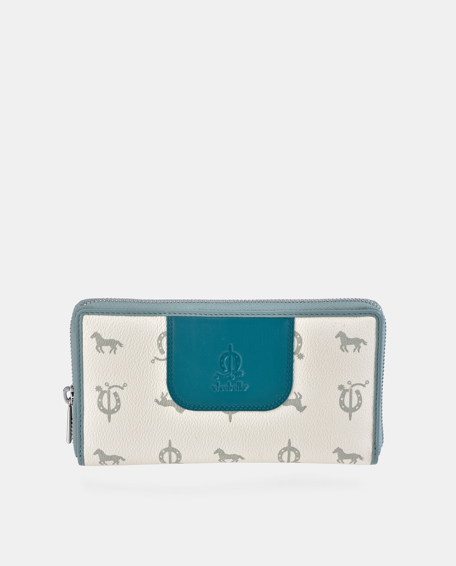 Imagem 0 de Porta-Moedas com Secção para Notas Grande com Fecho de Correr em Pele e Lona