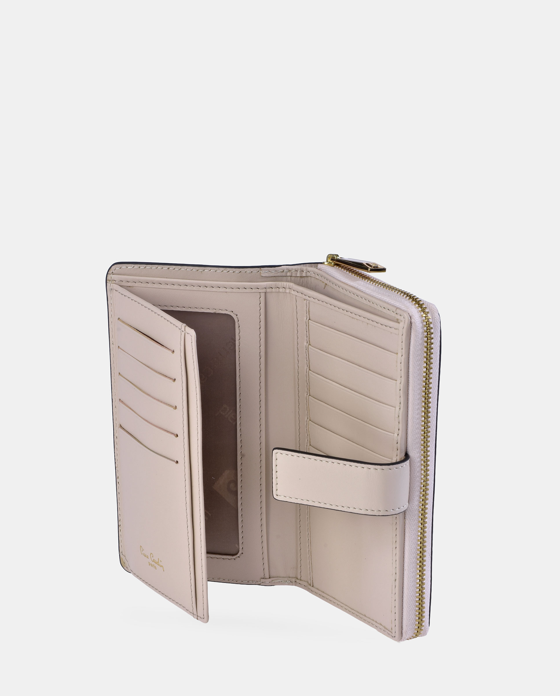 Imagen 4 de Monedero billetero grande mujer Pierre Cardin en piel - Beige Beige
