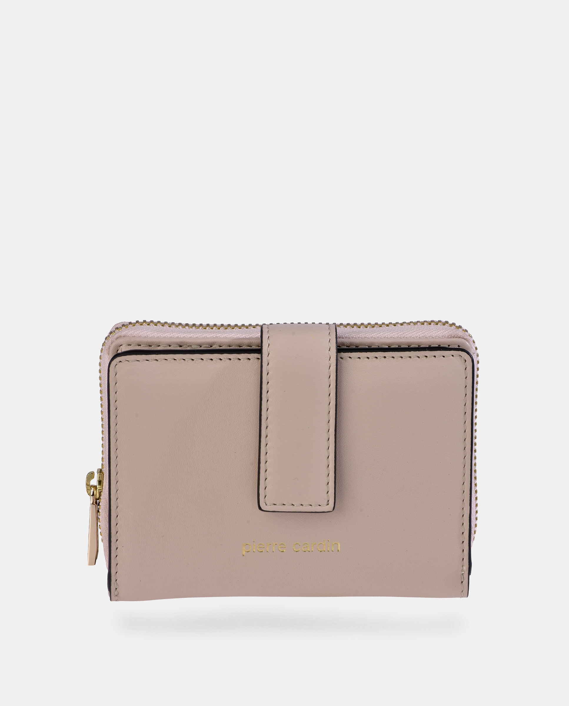 Monedero billetero mujer Pierre Cardin en piel - Beige Beige-1