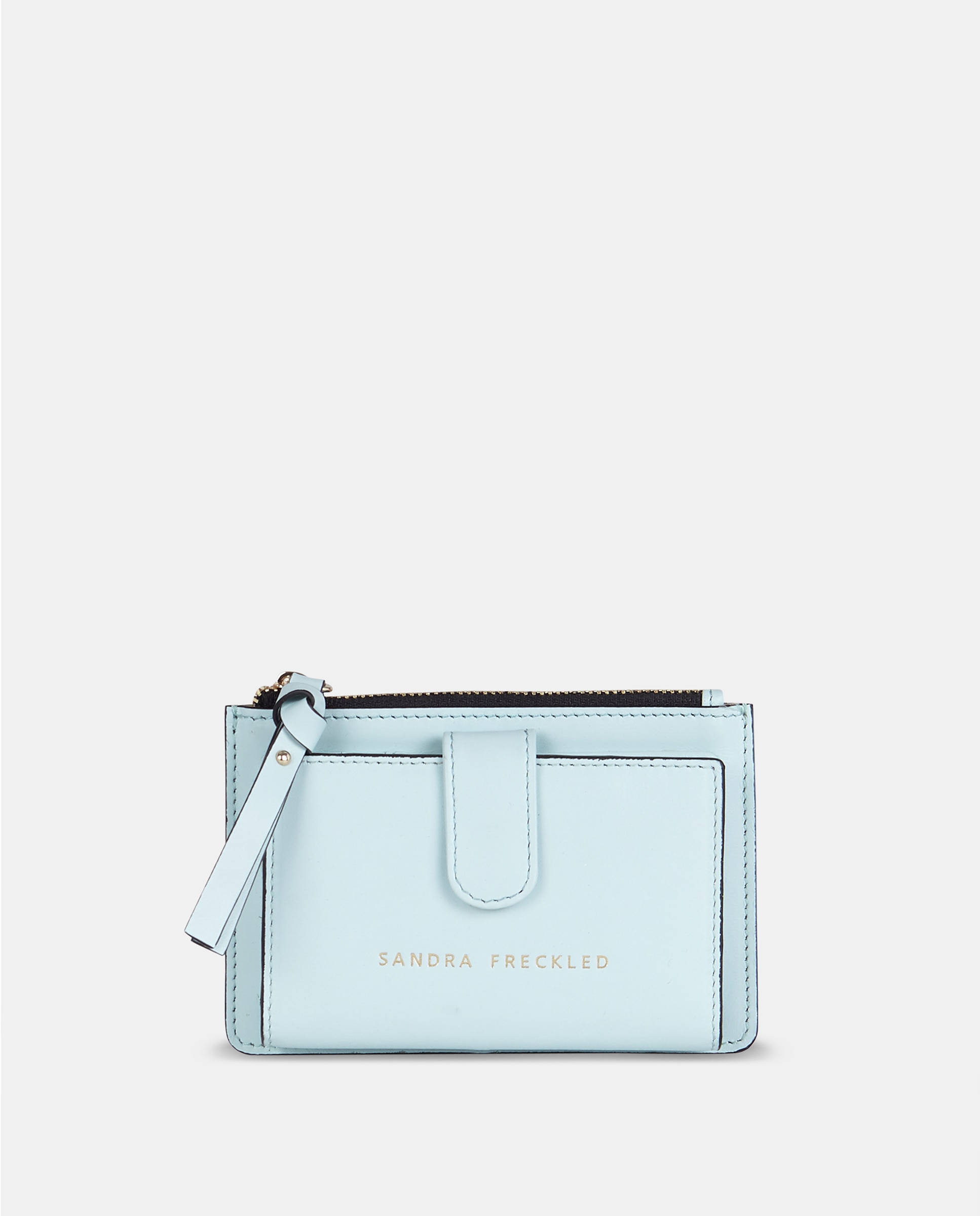 Imagem 0 de Porta-Moedas Pequeno em Pele Lisa com Fecho de Correr