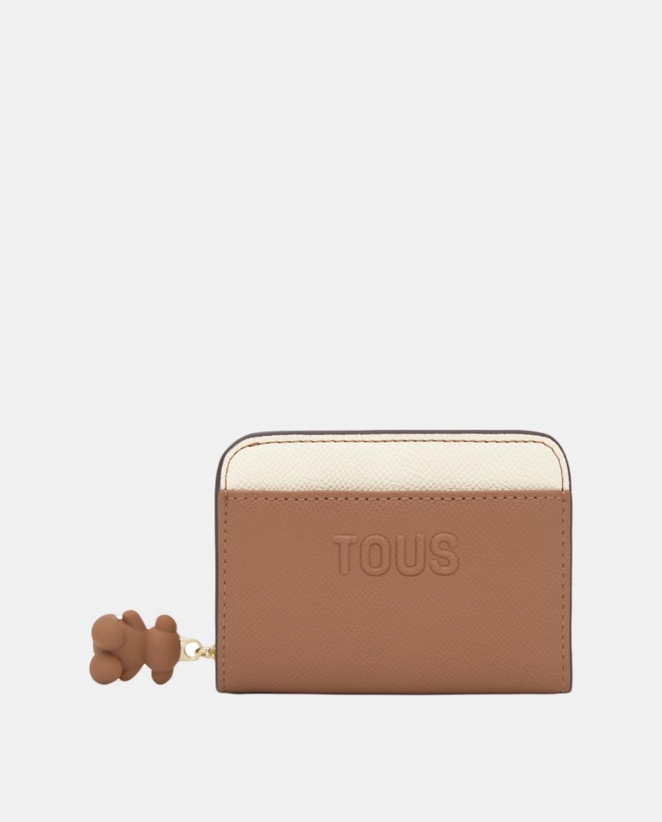 Billetera mediana doble Audree Saffiano - Tous - Marrón Marrón-1