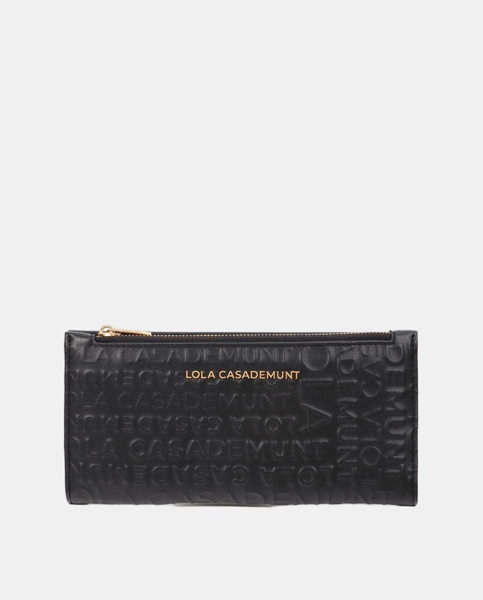 Billetera básica monograma - Lola Casademunt - Negro Negro-1