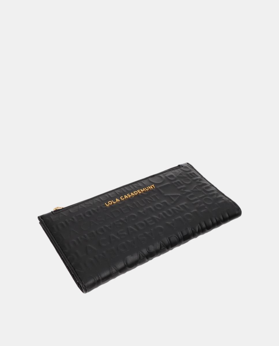 Billetera básica monograma - Lola Casademunt - Negro Negro-2