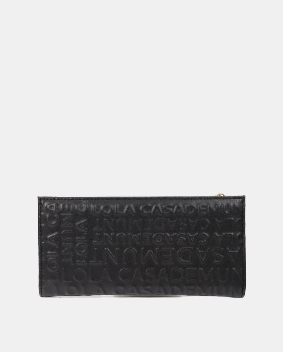 Billetera básica monograma - Lola Casademunt - Negro Negro-3