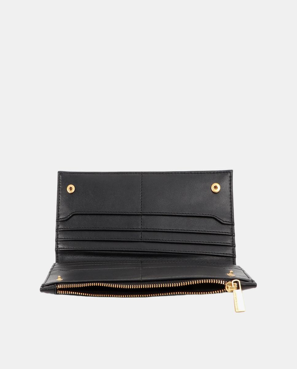 Billetera básica monograma - Lola Casademunt - Negro Negro-5