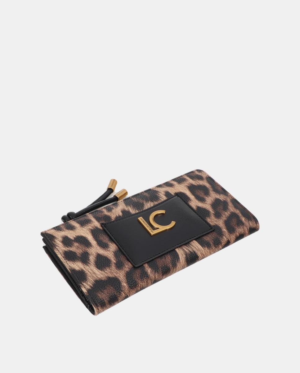 Carteira com Animal Print Castanho-escuro-2