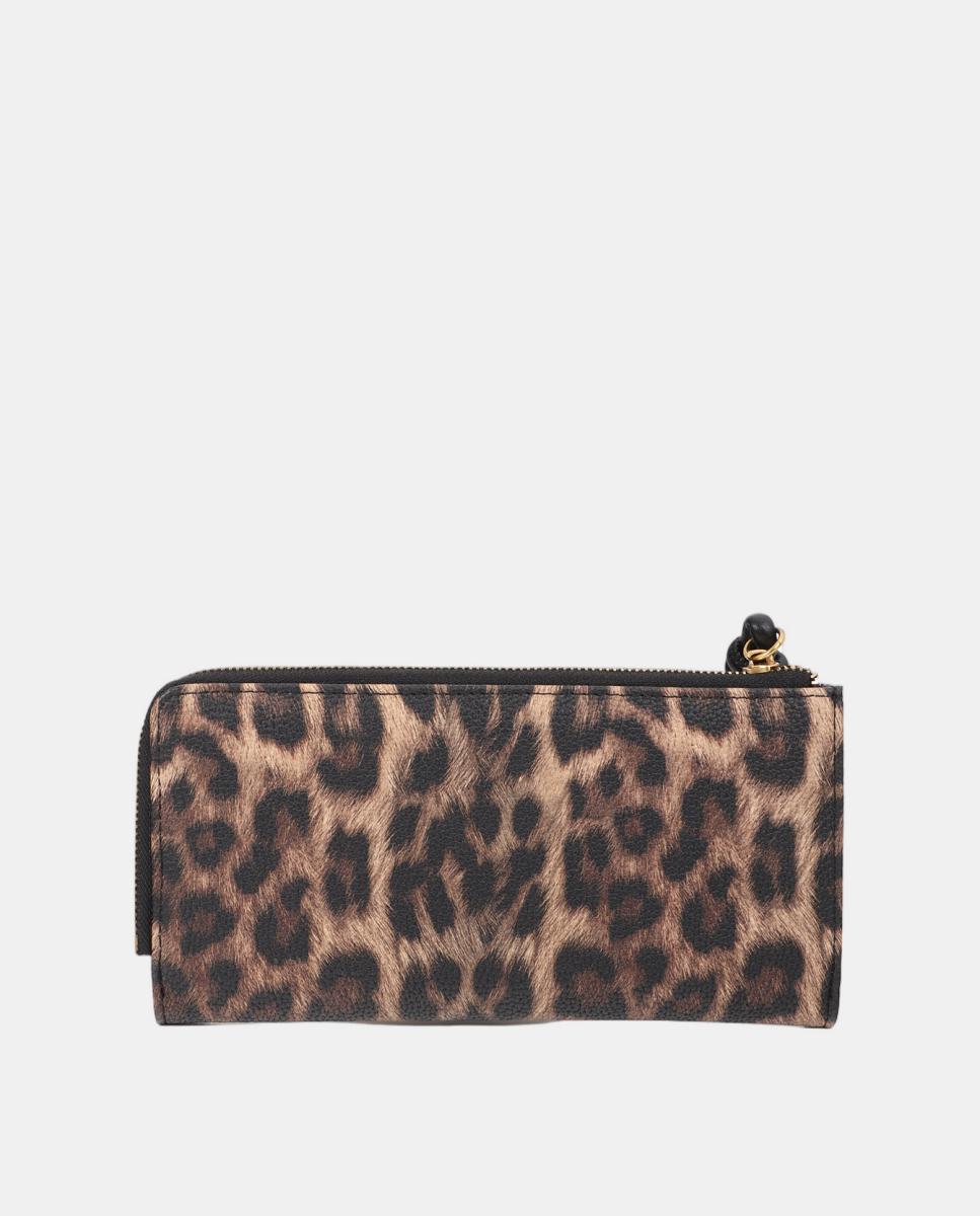 Carteira com Animal Print Castanho-escuro-3