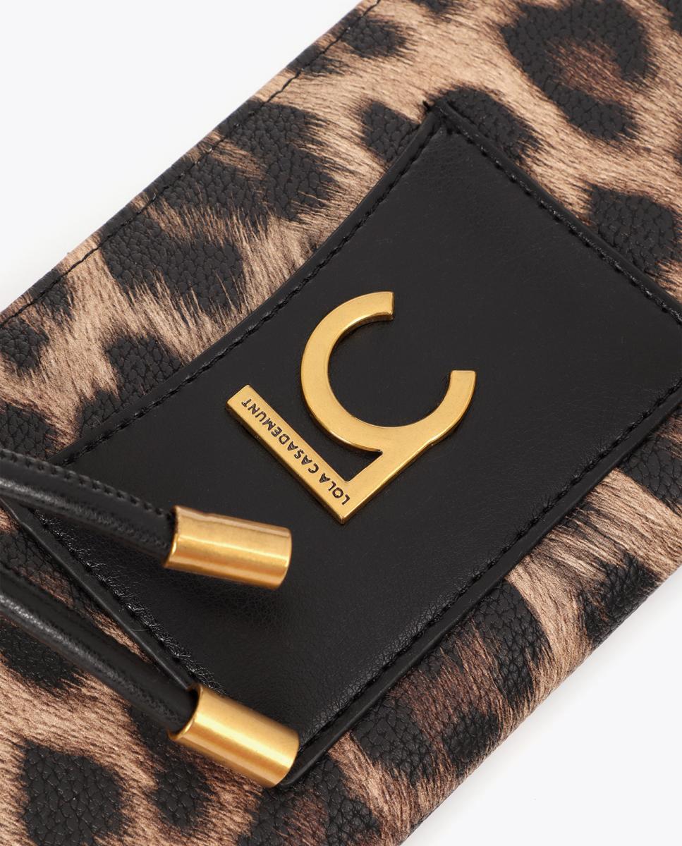 Carteira com Animal Print Castanho-escuro-6