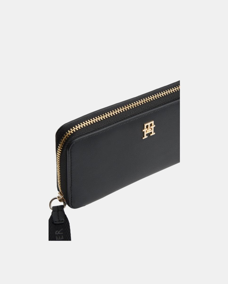 Cartera grande de mujer con asa lateral - Tommy Hilfiger - Negro Negro-3