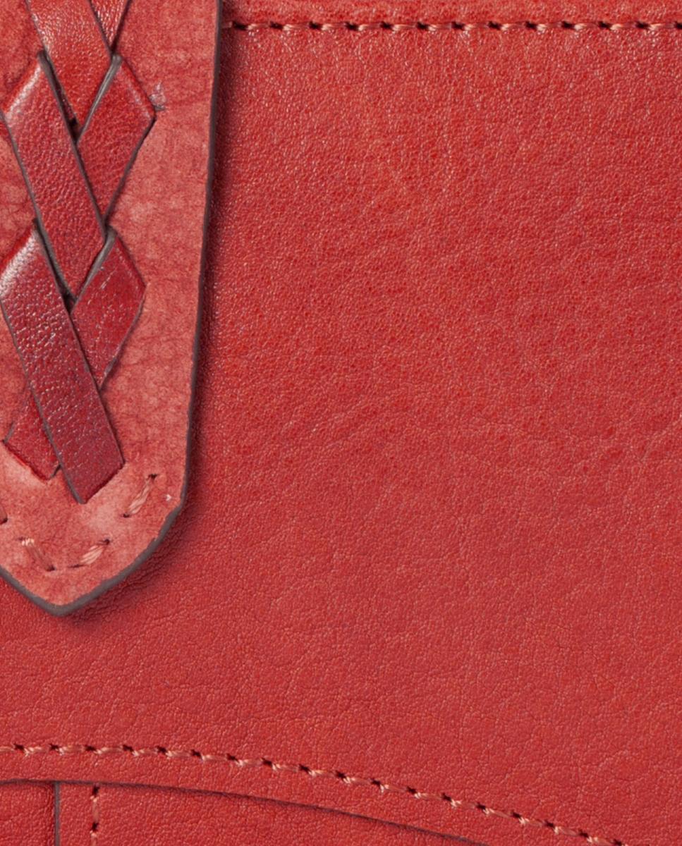 Carteira Grande em Pele Vermelho-7