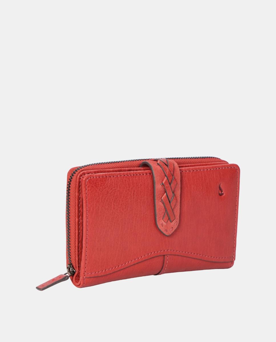 Cartera mediana de mujer en piel - Abbacino - Marrón Marrón-2
