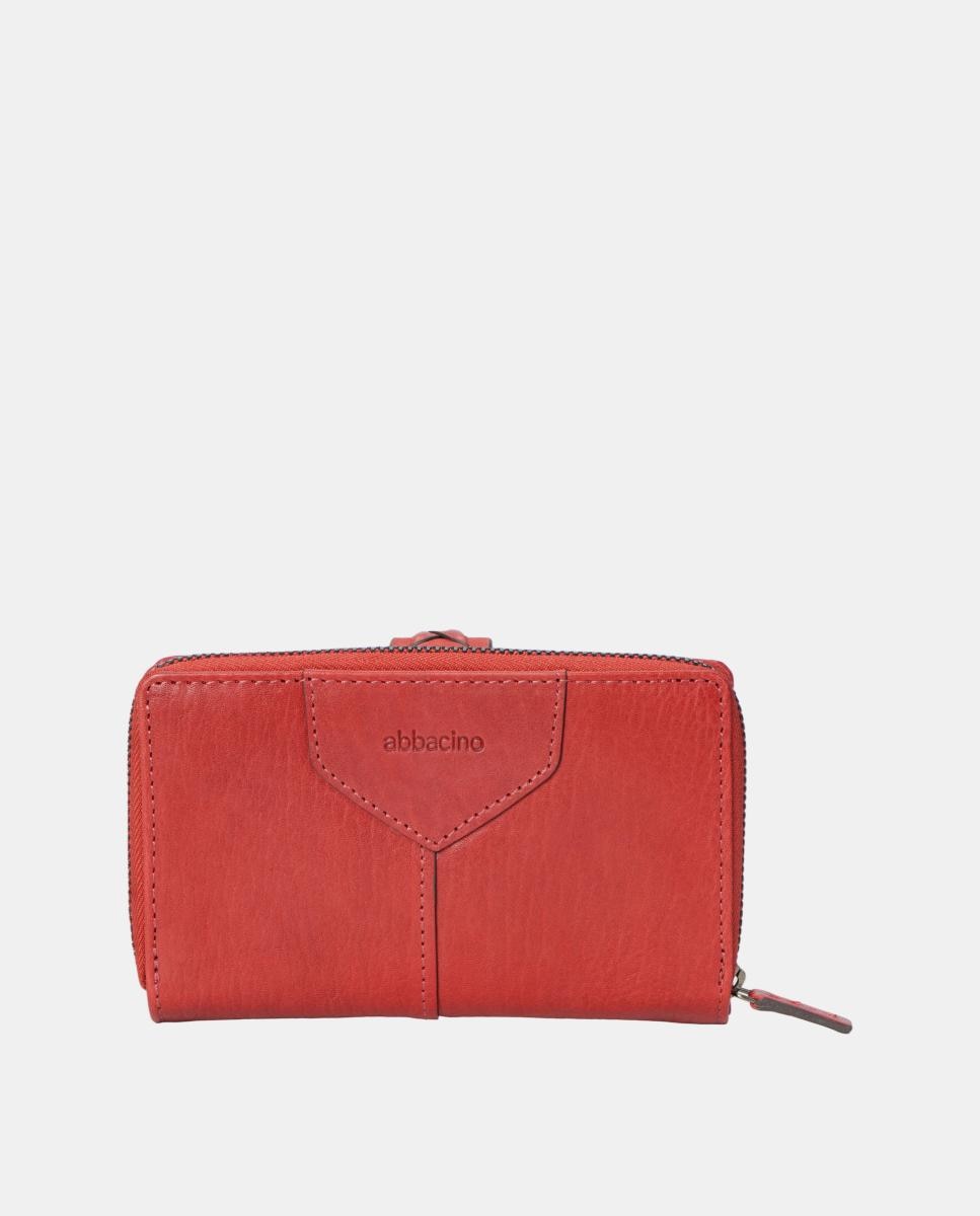 Cartera mediana de mujer en piel - Abbacino - Marrón Marrón-3
