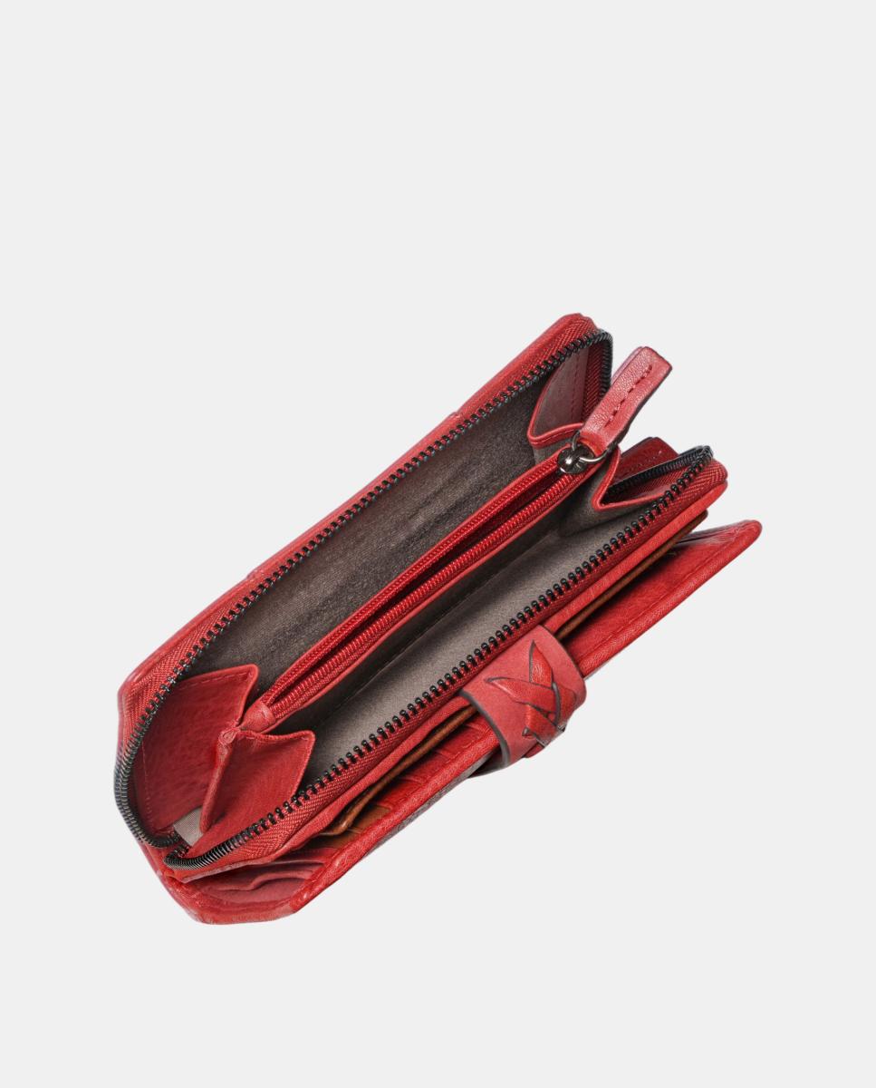 Cartera mediana de mujer en piel - Abbacino - Marrón Marrón-6