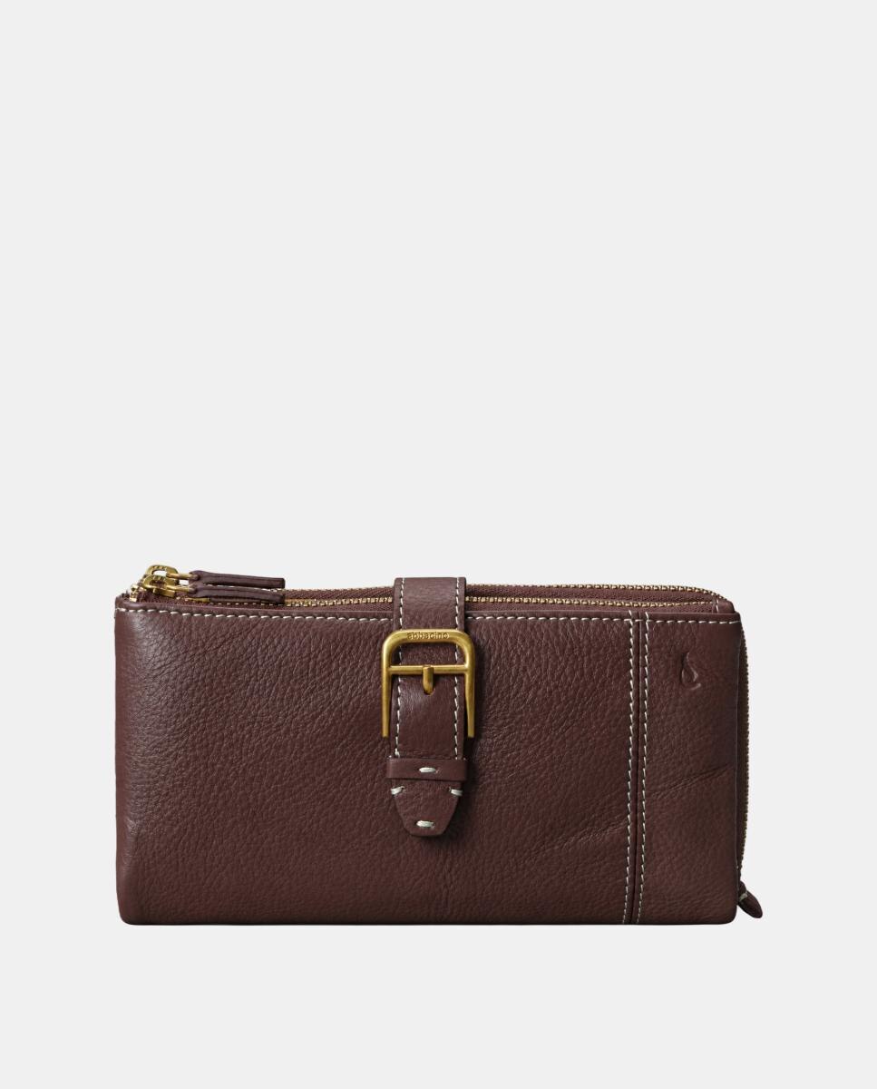 Imagen 0 de Cartera grande de mujer en piel Marrón
