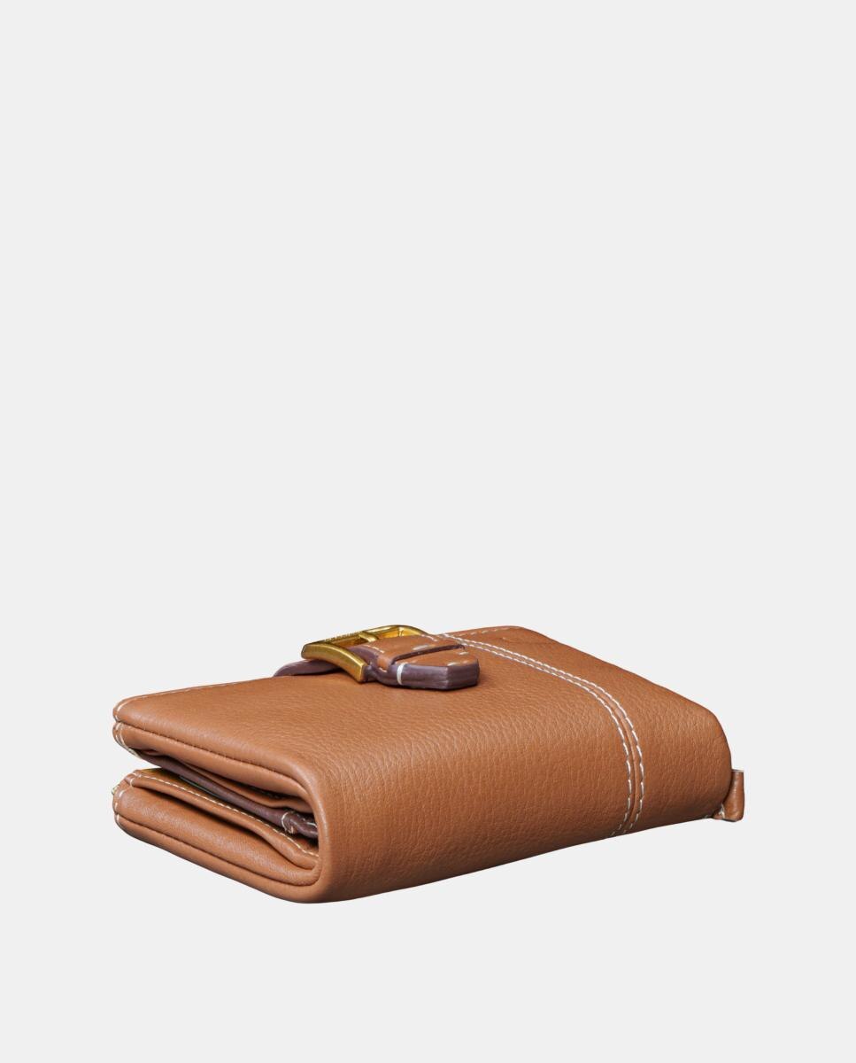 Cartera pequeña de mujer en piel - Abbacino - Marrón Marrón-8