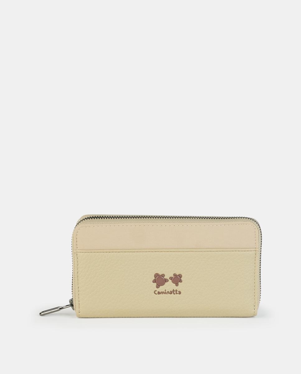 Imagen 1 de Billetero con cremallera - Caminatta - Beige Beige