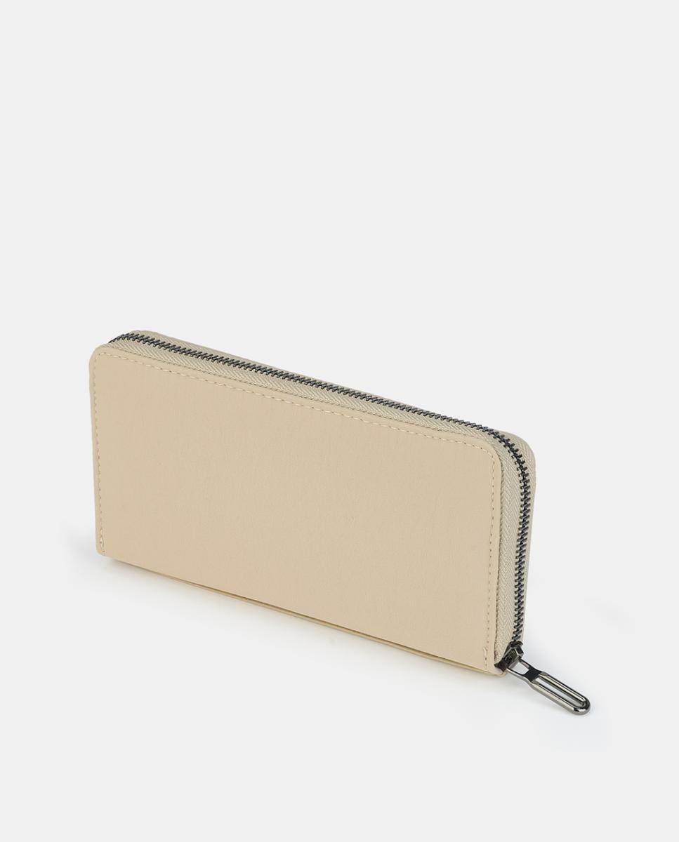 Imagen 2 de Billetero con cremallera - Caminatta - Beige Beige