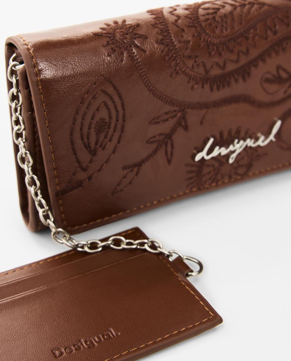 Porta-Moedas Gravado Grande Camel-2