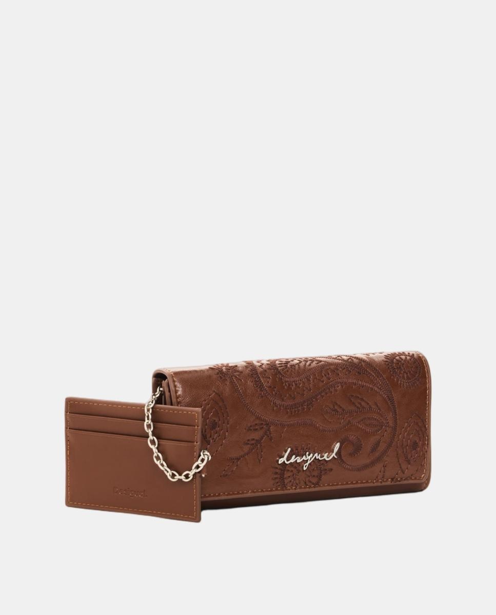 Porta-Moedas Gravado Grande Camel-3