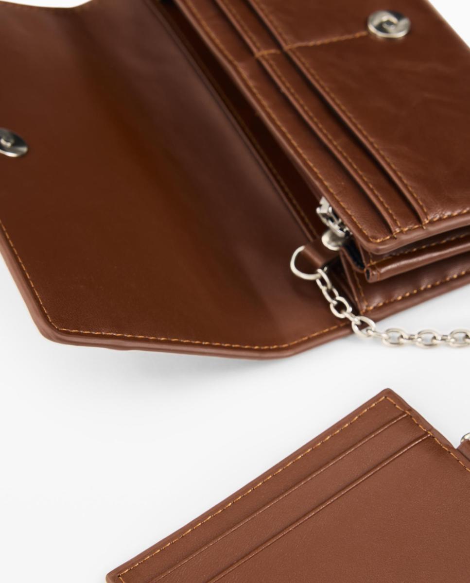 Porta-Moedas Gravado Grande Camel-4