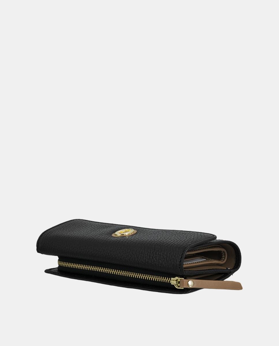 Billetero cartera mediano de señora fabricado en piel vacuno - El Potro - Negro Negro-4