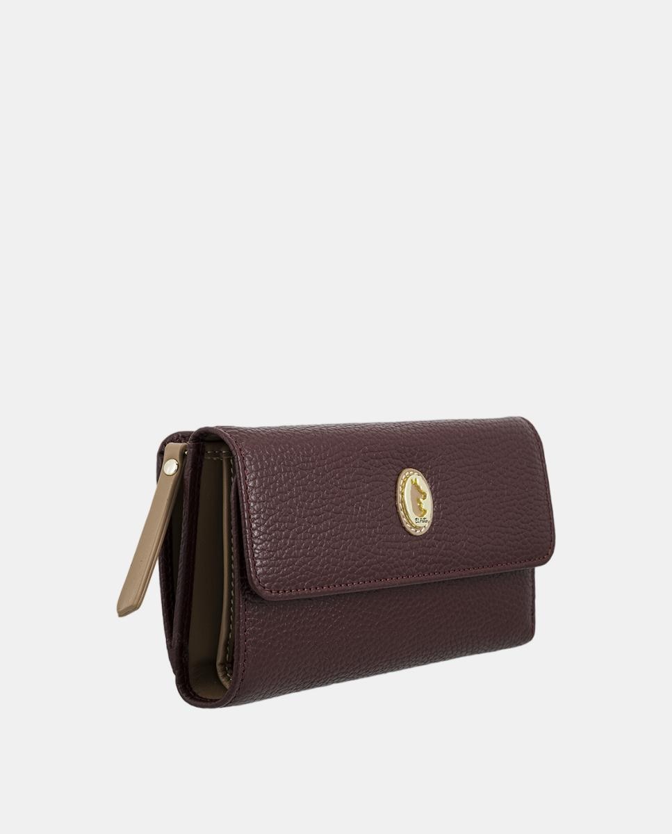 Billetero cartera mediano de señora fabricado en piel vacuno - El Potro - Burdeos Burdeos-2