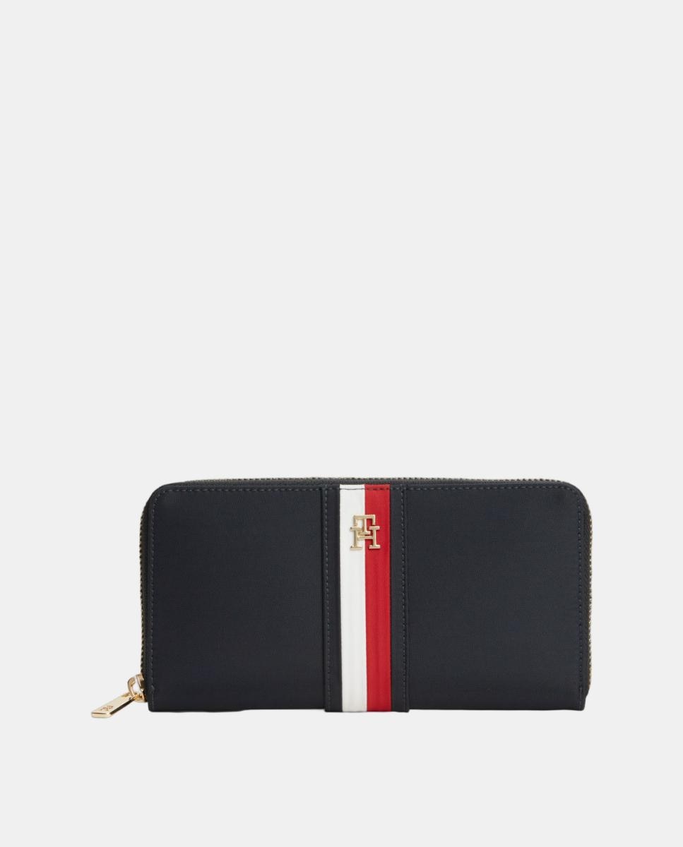 Imagen 0 de Cartera de mujer en color azul marino con detalle corporativo Azul marino