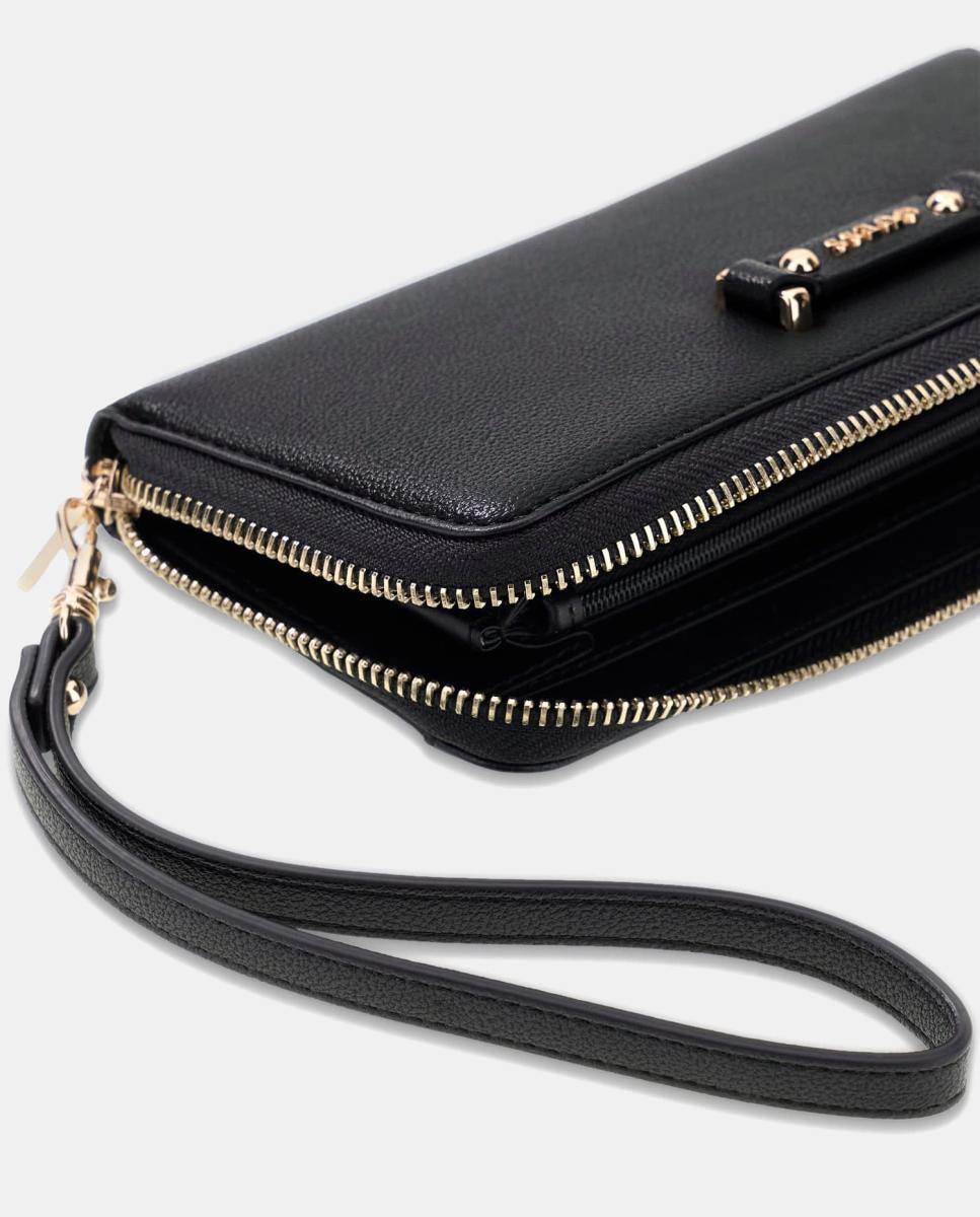 Porta-Moedas Dorothy Compacto com Fecho de Correr Preto-6