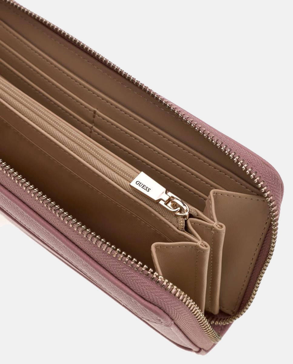 Porta-Moedas Amorette Compacto com Fecho de Correr Rosa-2