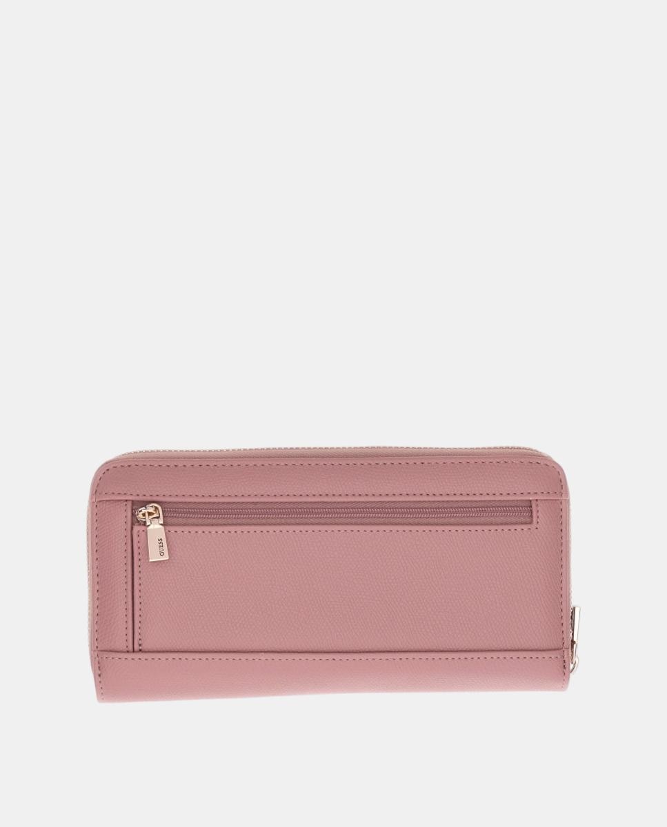 Porta-Moedas Amorette Compacto com Fecho de Correr Rosa-3
