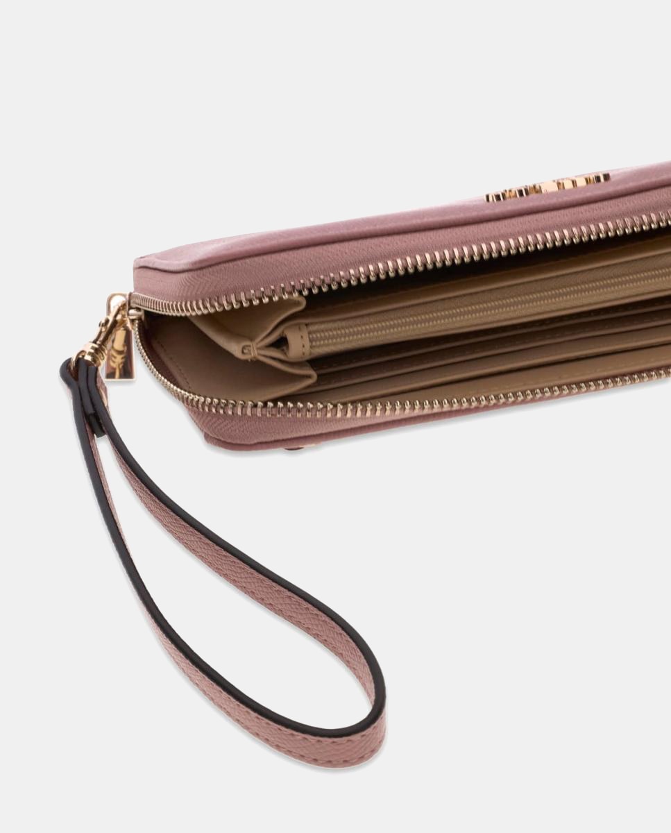Porta-Moedas Amorette Compacto com Fecho de Correr Rosa-5