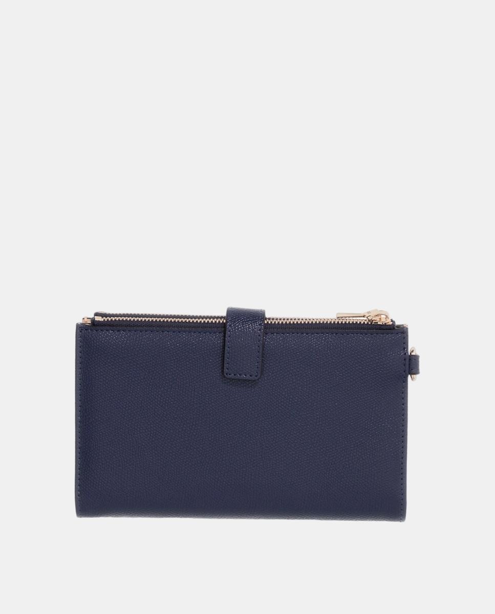 Mala Pouch com Fecho de Correr Superior e Logótipo Azul-escuro-4