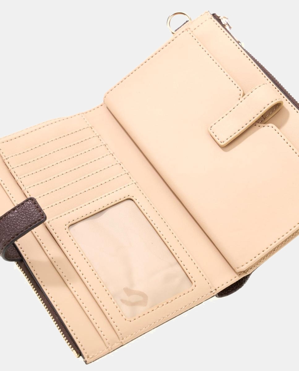 Mala Pouch Blake com Fecho de Correr Superior e Logótipo Castanho-escuro-4