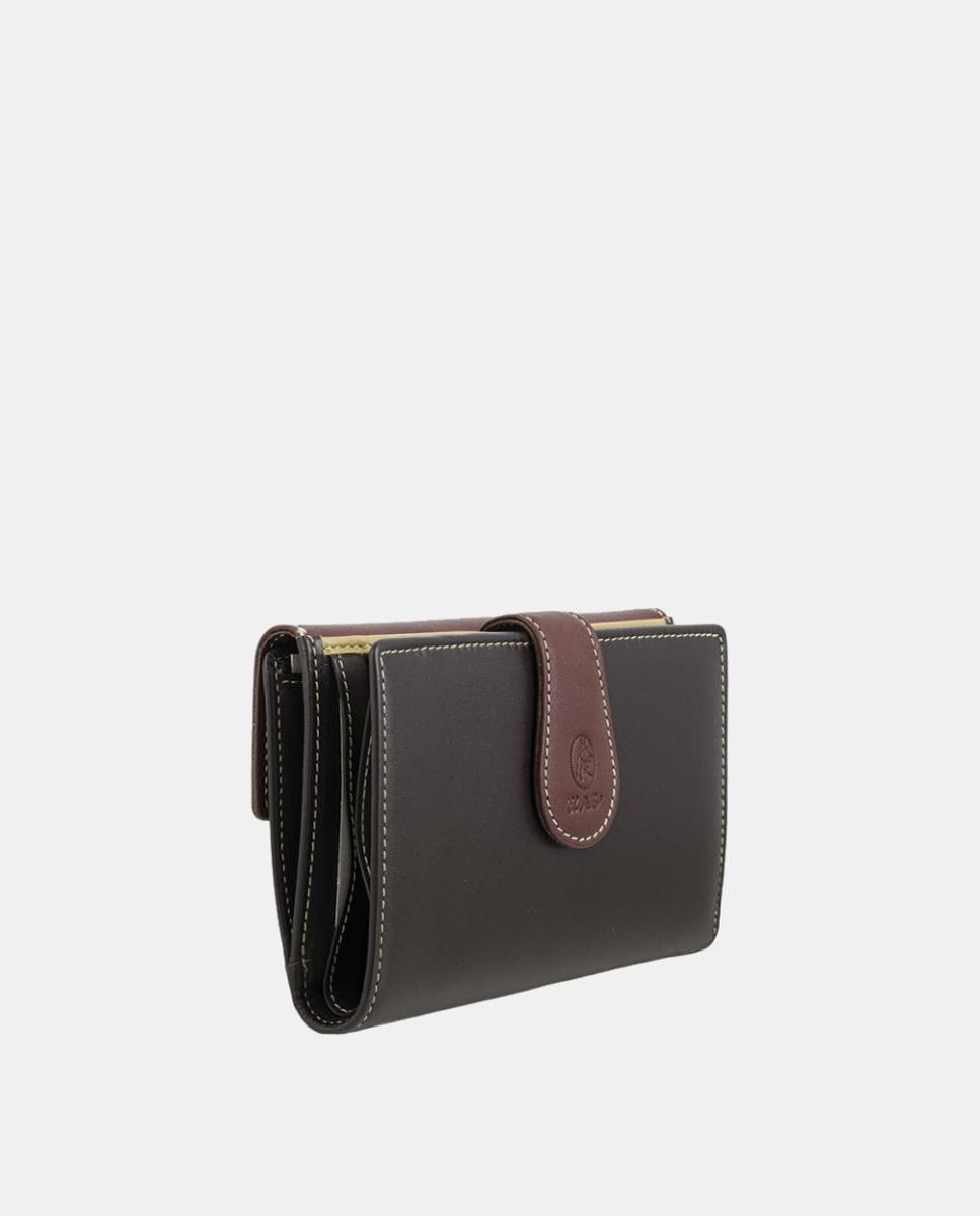 Imagen 2 de Billetero cartera de señora fabricado en piel vacuno - El Potro - Marrón chocolate Marrón chocolate