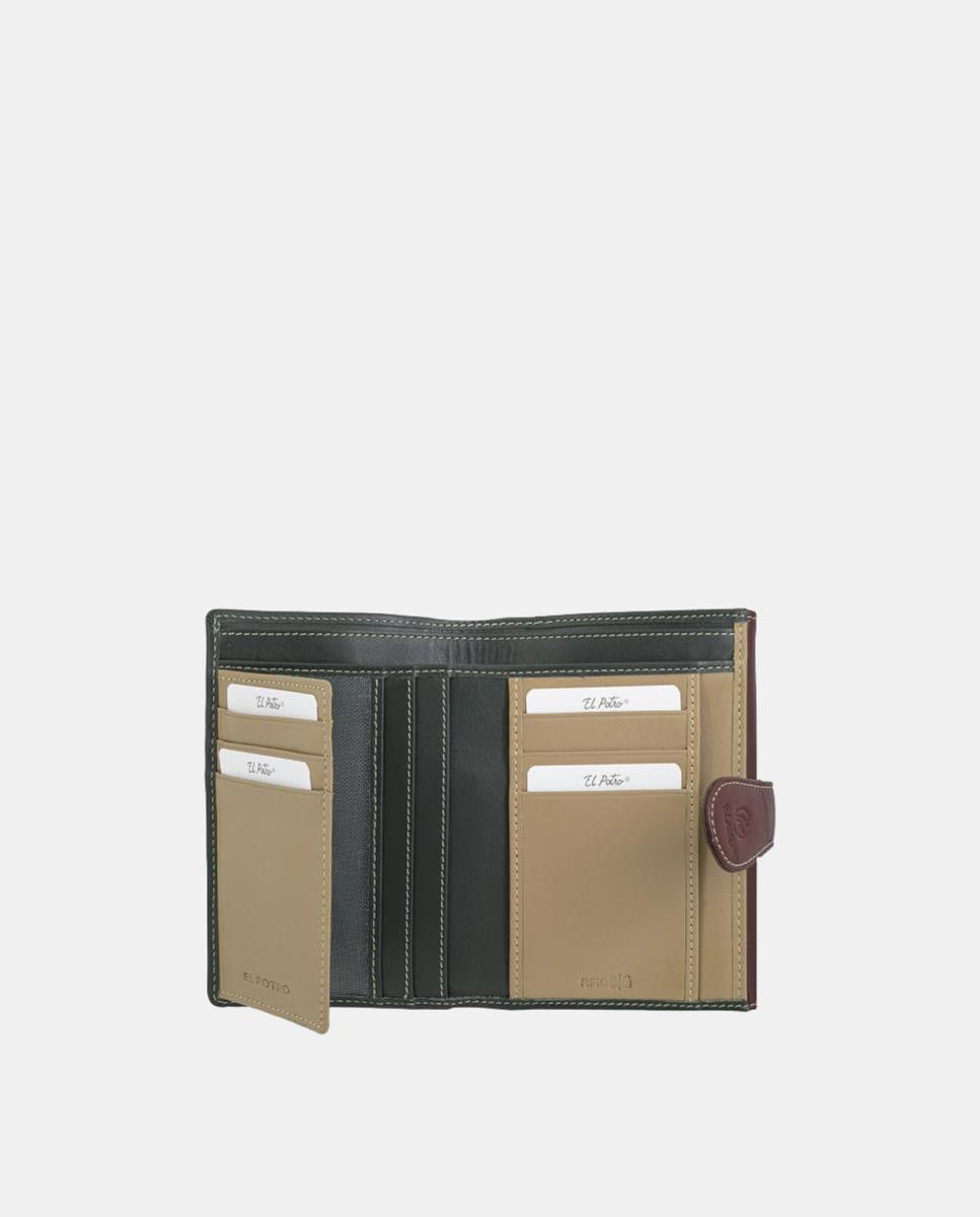 Imagen 5 de Billetero cartera de señora fabricado en piel vacuno - El Potro - Verde Verde