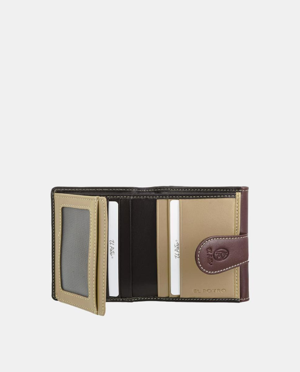 Imagen 5 de Billetero cartera de señora mini fabricado en piel vacuno - El Potro - Marrón chocolate Marrón chocolate