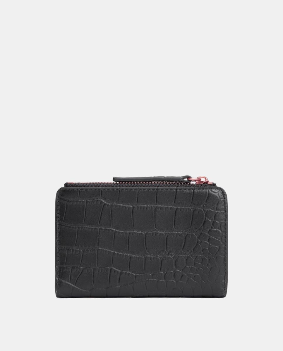 Imagen 2 de Cartera mediana de piel de mujer en color - Tommy Hilfiger - Negro Negro