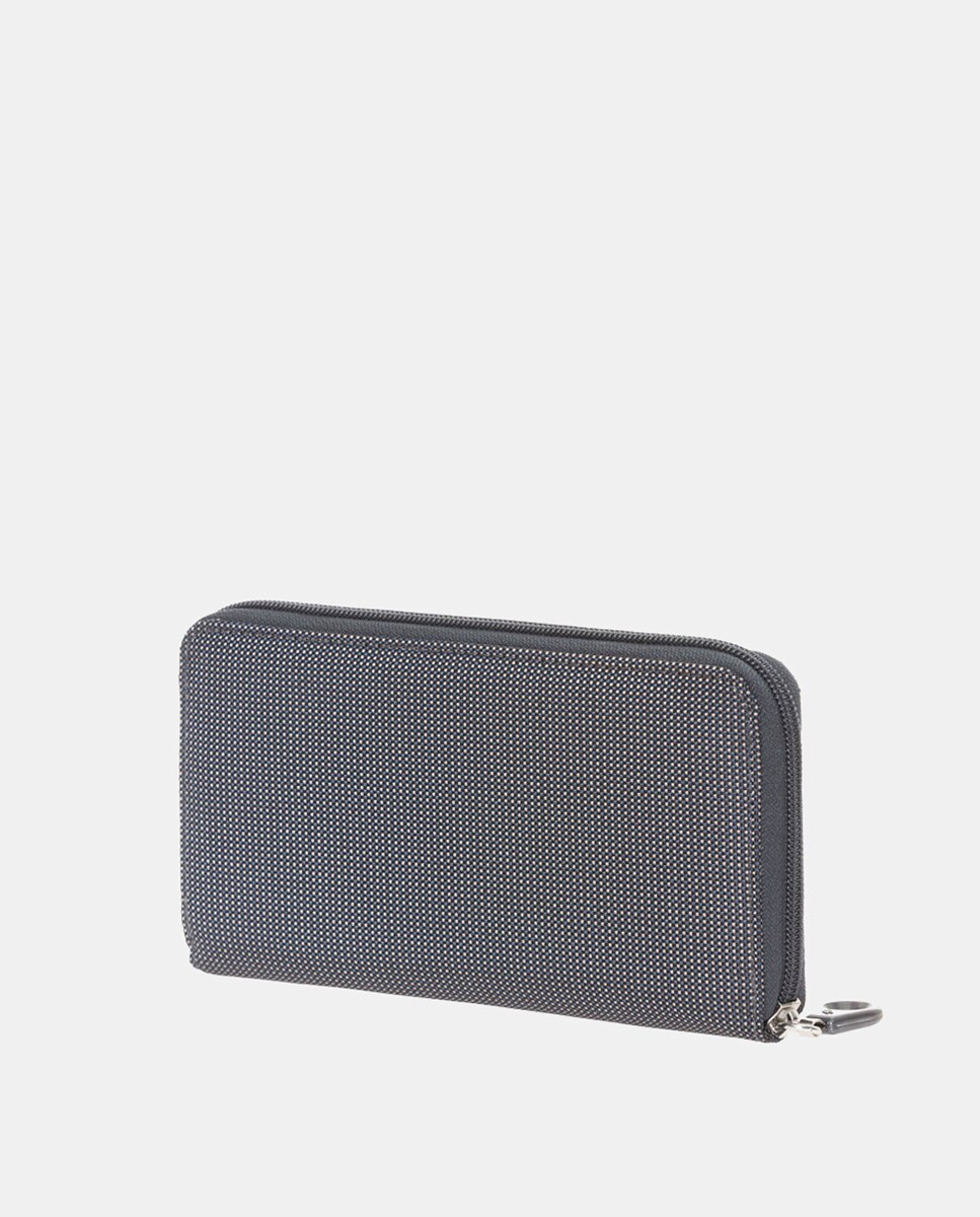 Cartera grande gris oscura con cremallera - Mandarina Duck - Gris oscuro Gris oscuro-5