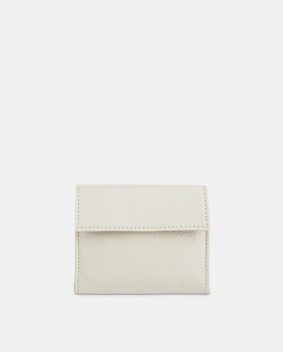 Billetero cartera de señora pequeño fabricado en piel vacuno color topo - El Potro - Beige Beige-2