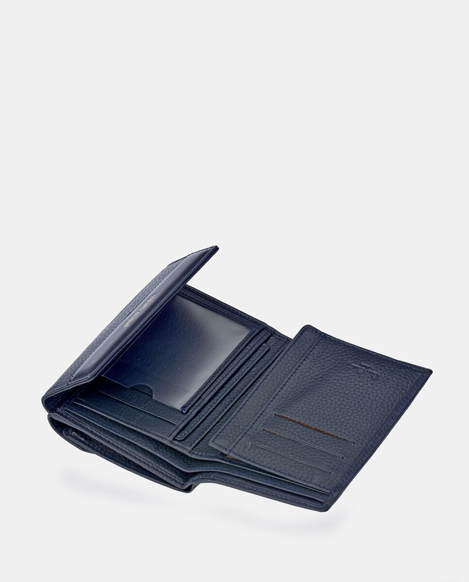 Imagen 6 de Monedero billetero con solapa en piel - Pierre Cardin - Azul Azul