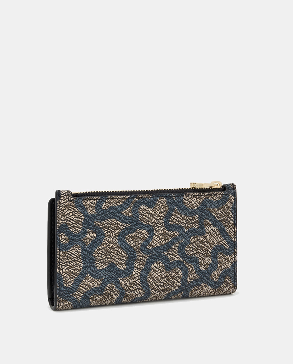Billetera S flat kaos icon Beige de Tous - Negro Negro-2